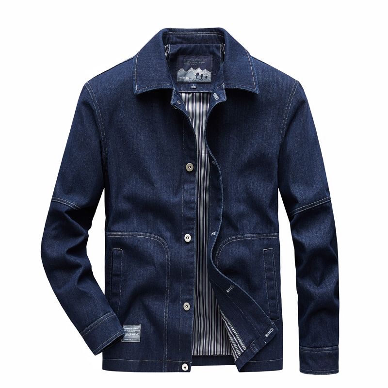 Autumn and Spring Fashion Tren - огляд і ціна Mens Fashion Denim Jacket