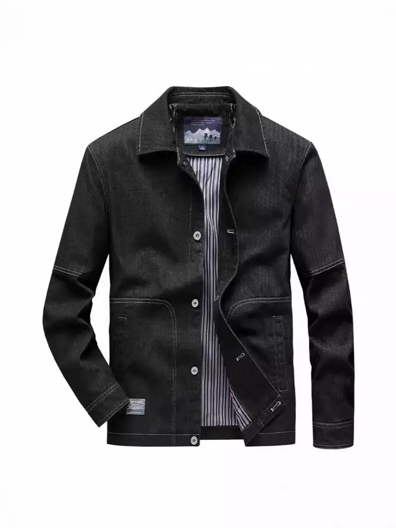 Autumn and Spring Fashion Tren - огляд і ціна Mens Fashion Denim Jacket
