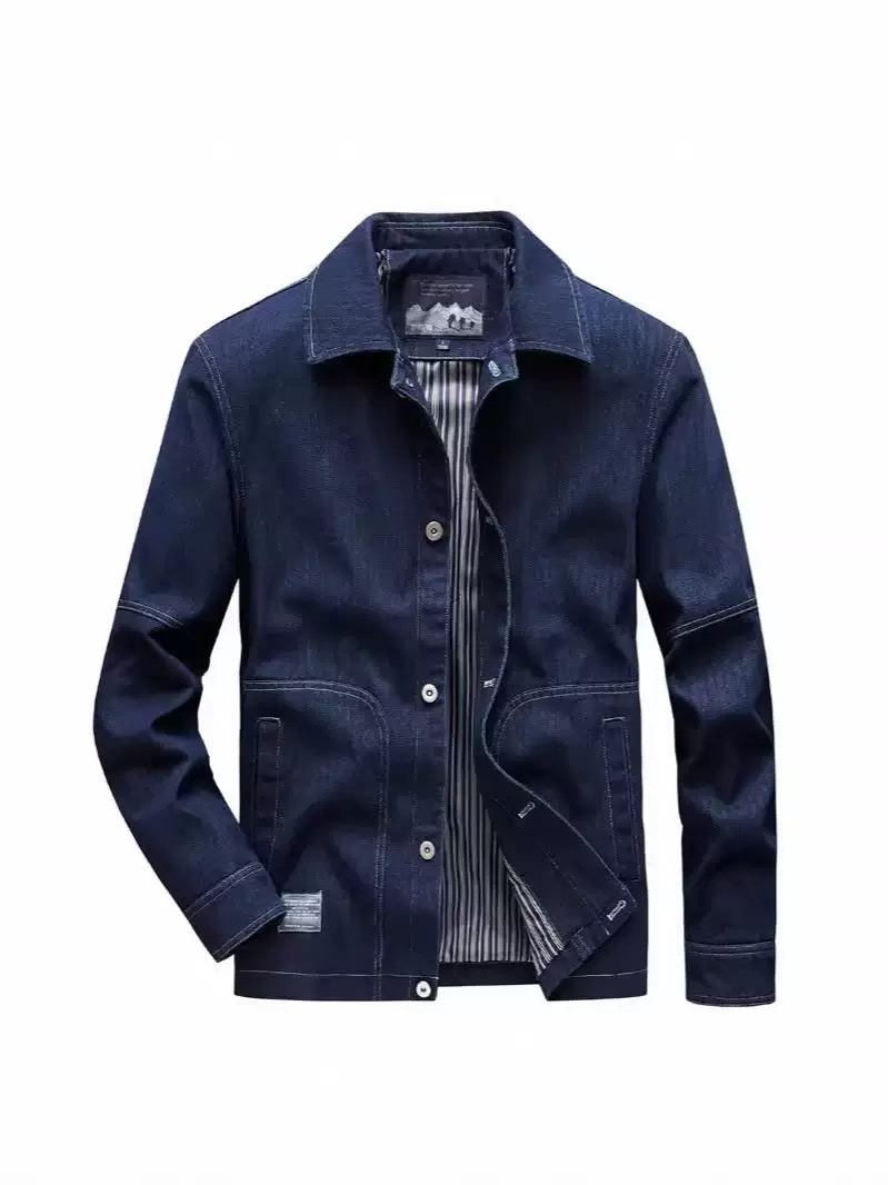 Autumn and Spring Fashion Tren - огляд і ціна Mens Fashion Denim Jacket